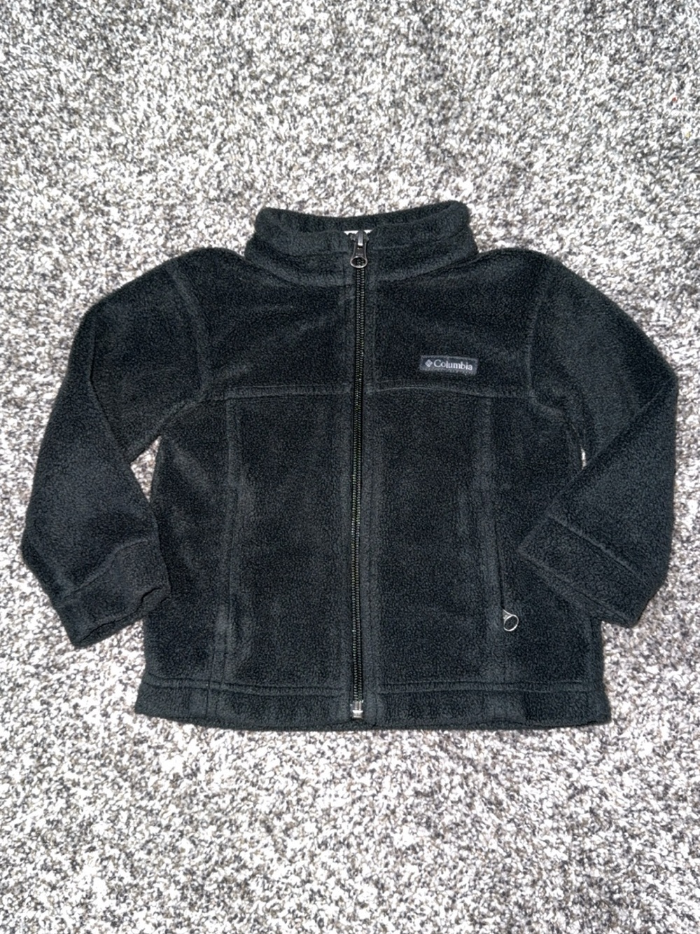 Columbia black fleece zip up 2t